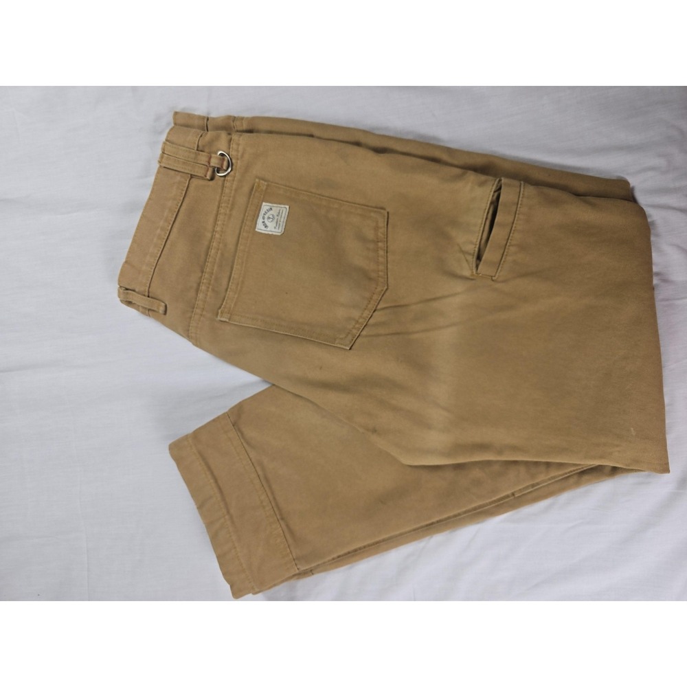 Iron & Resin Pants Mens 36x32 Brown Canvas Carpenter Double Knee Workwear USA
